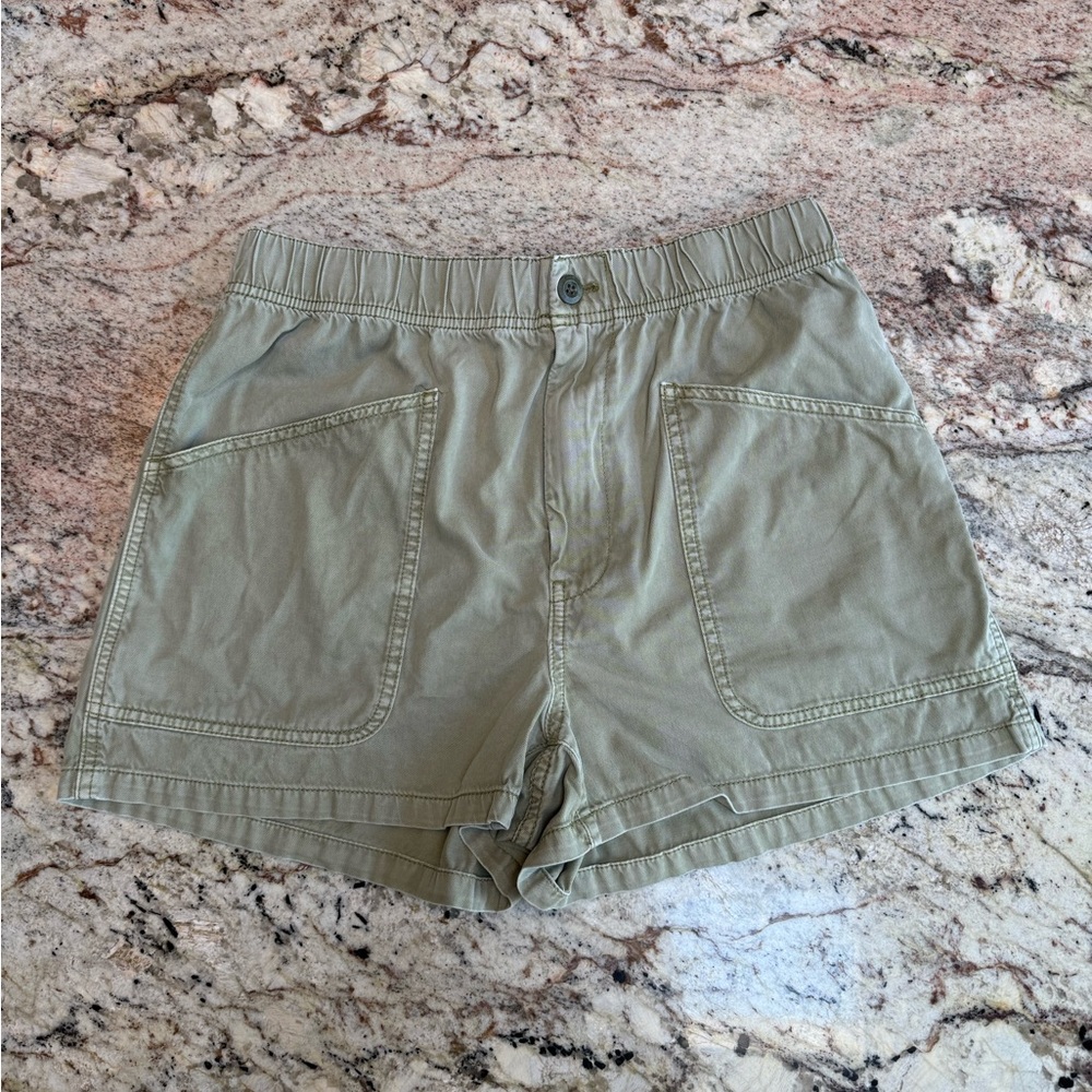 Madewell pull-on garment dyed utility shorts size 28